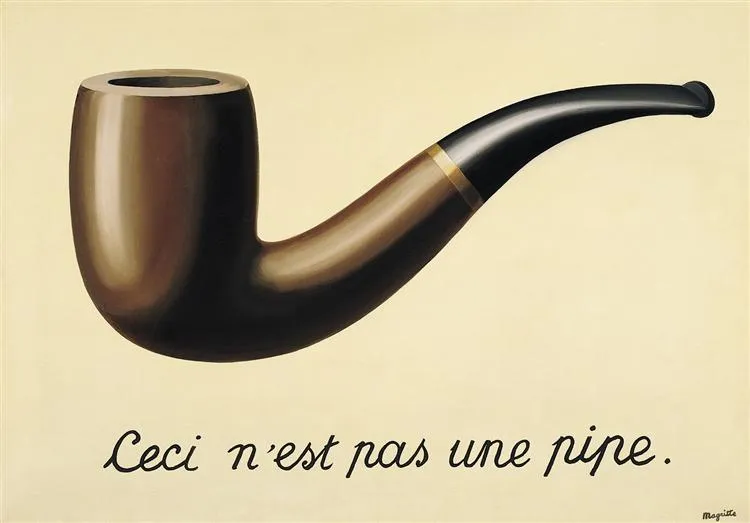 the treachery of images by rené magritte (1929)