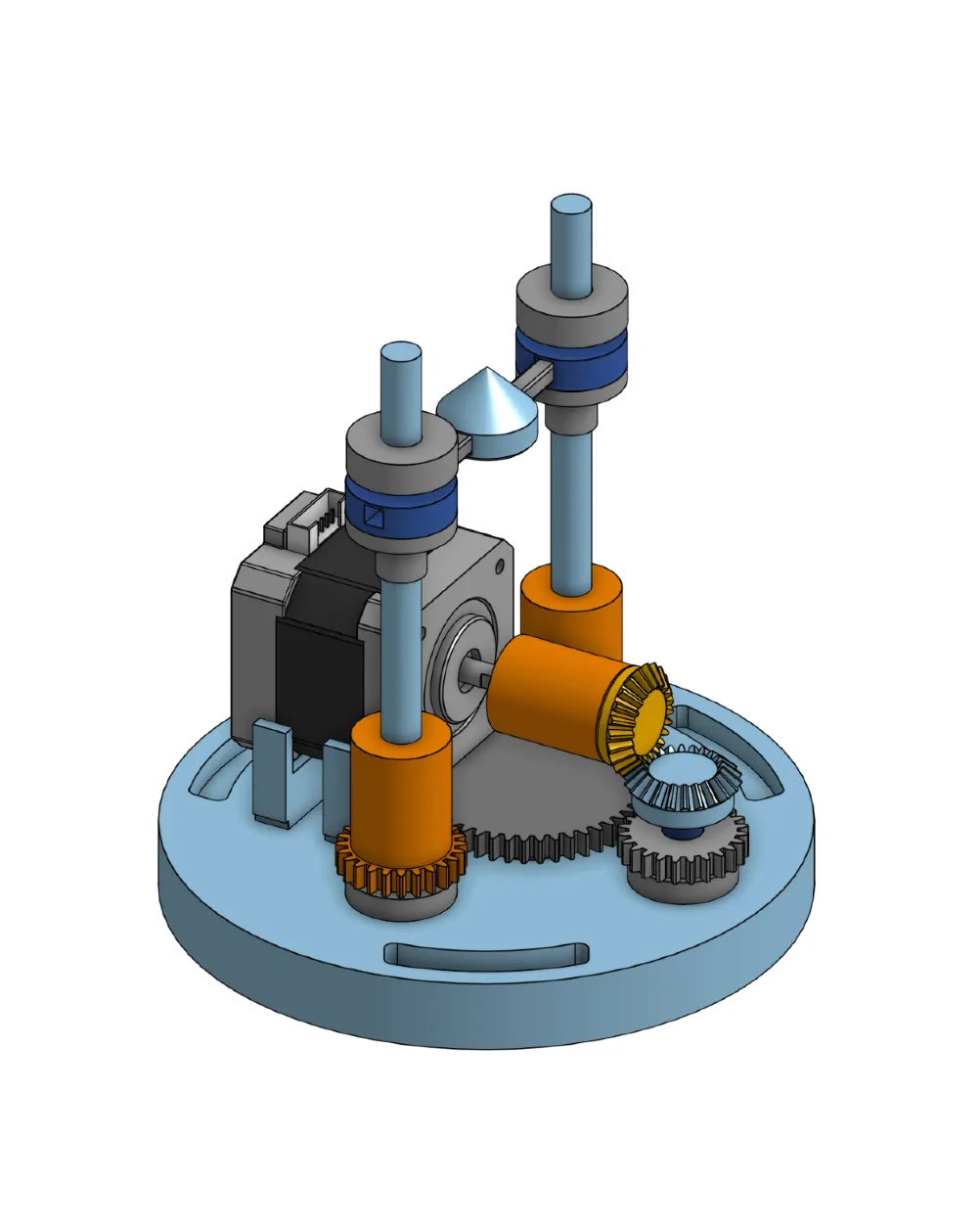 mechanism to open/close the food container