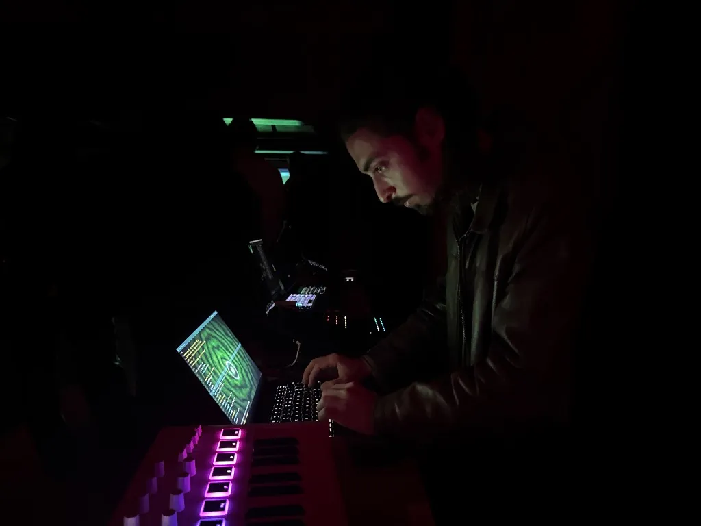 live coding performance by berken